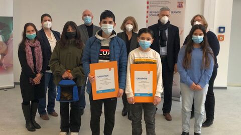 Die erfolgreichen Teilnehmer des Seilspringwettbewerbs