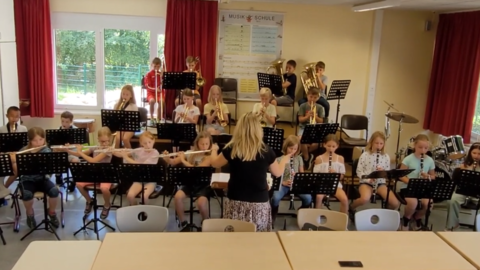 Bläserklasse 3 der Frauenwalschule Nieder-Mörlen