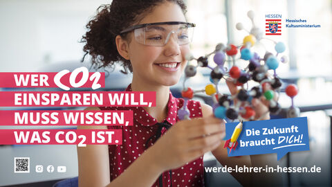 Lehrerin werden in Hessen, Plakat zur Kampagne