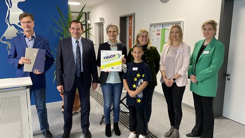 Kultusminister Lorz besucht PUSCH-Klasse