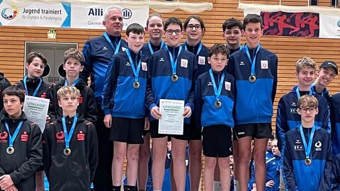 Goldmedaille Tischtennis WK III Jugen Domgymnasium Fulda Goldmedaille Tischtennis WK III Jugen Domgymnasium Fulda