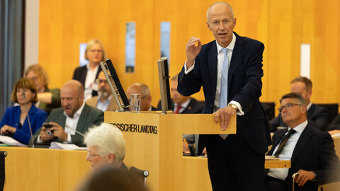 Minister Schwarz im Landtag